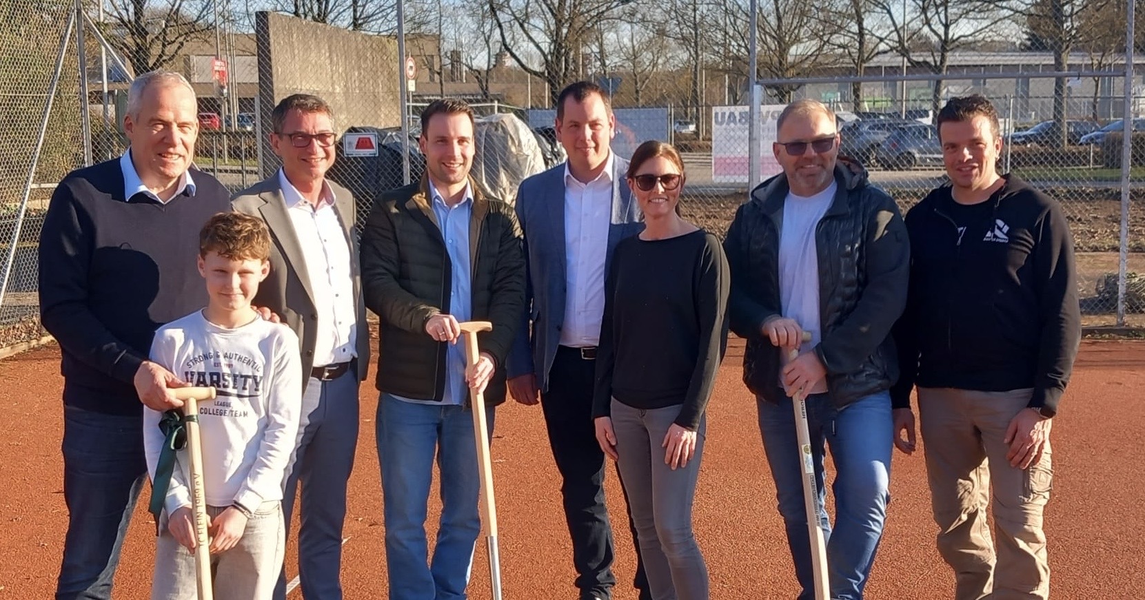 Spatenstich für die neue Tennishalle des TC Flein 1969 am 26. Februar 2026