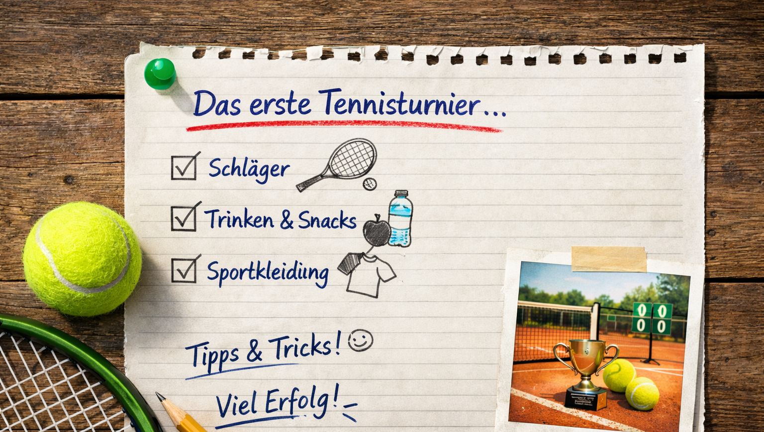 Ratgeber für Eltern: Das erste Tennisturnier